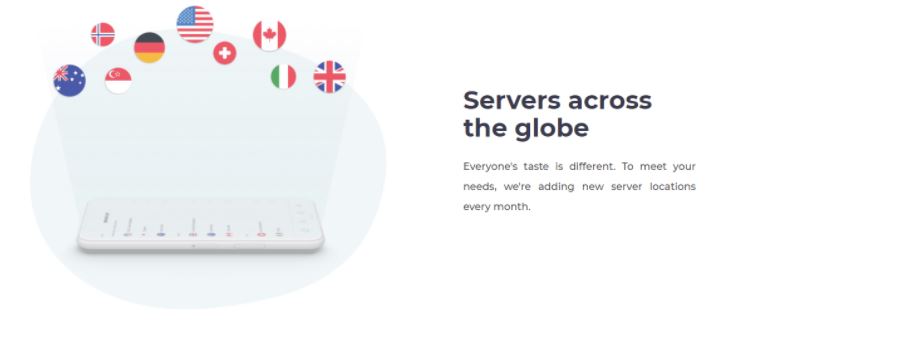 Atlas VPN dispose d'environ 573 serveurs répartis dans dix-sept pays différents.